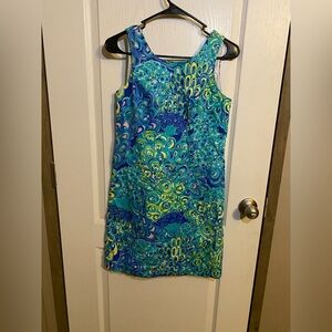 Lilly Pulitzer Cathy Shift Dress Lilly’s Lagoon Peacock size 00